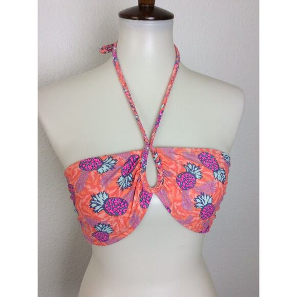 American Eagle Outfitters Swim Bikini Top Floral Padded Swimwear - Picture 1 of 6